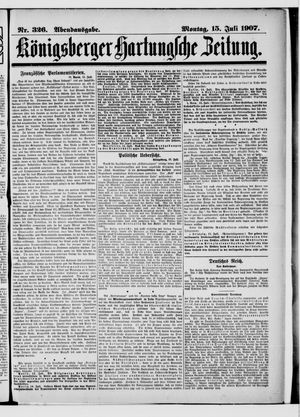 Königsberger Hartungsche Zeitung vom 15.07.1907