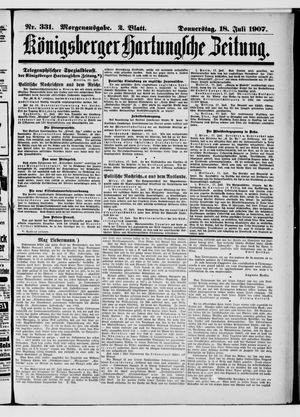 Königsberger Hartungsche Zeitung vom 18.07.1907