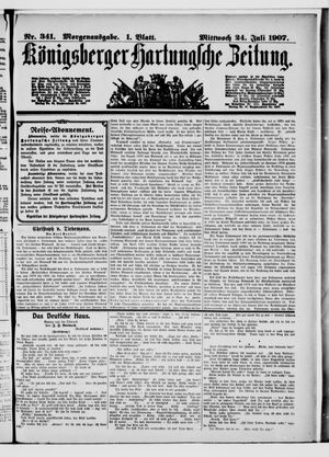 Königsberger Hartungsche Zeitung on Jul 24, 1907