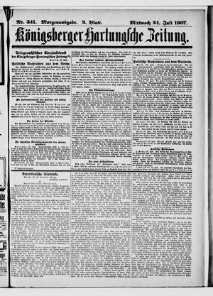 Königsberger Hartungsche Zeitung on Jul 24, 1907