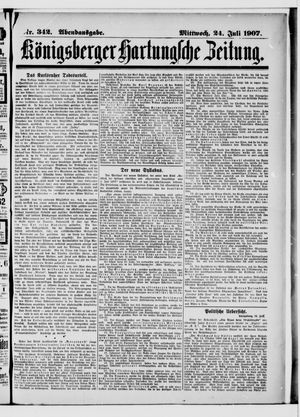 Königsberger Hartungsche Zeitung on Jul 24, 1907