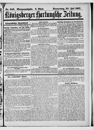 Königsberger Hartungsche Zeitung vom 25.07.1907