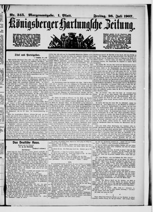 Königsberger Hartungsche Zeitung vom 26.07.1907