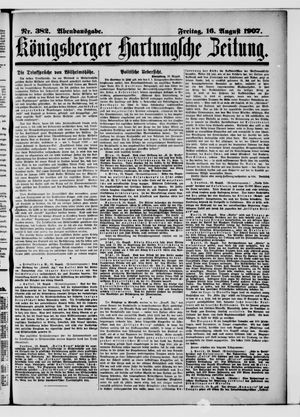 Königsberger Hartungsche Zeitung vom 16.08.1907