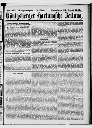 Königsberger Hartungsche Zeitung vom 24.08.1907