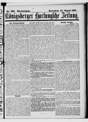 Königsberger Hartungsche Zeitung vom 24.08.1907