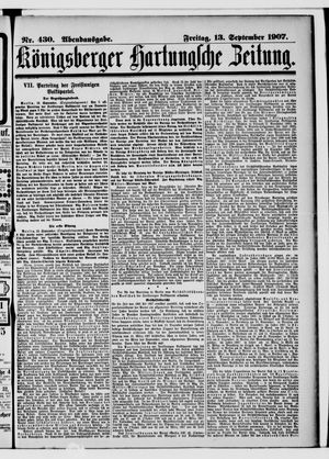 Königsberger Hartungsche Zeitung vom 13.09.1907