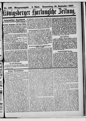 Königsberger Hartungsche Zeitung vom 19.09.1907