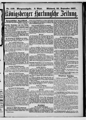 Königsberger Hartungsche Zeitung vom 25.09.1907