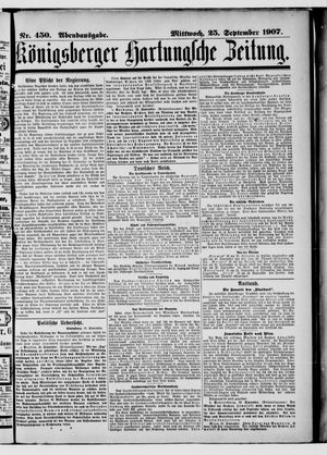 Königsberger Hartungsche Zeitung vom 25.09.1907