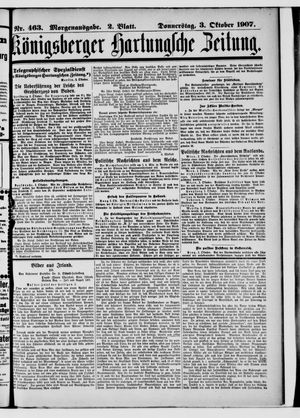 Königsberger Hartungsche Zeitung vom 03.10.1907