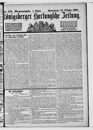 Königsberger Hartungsche Zeitung vom 12.10.1907