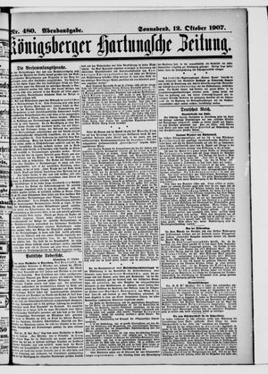 Königsberger Hartungsche Zeitung vom 12.10.1907