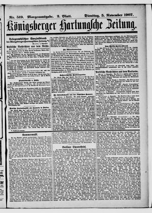 Königsberger Hartungsche Zeitung vom 05.11.1907