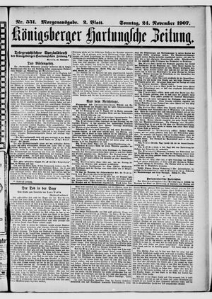 Königsberger Hartungsche Zeitung vom 24.11.1907