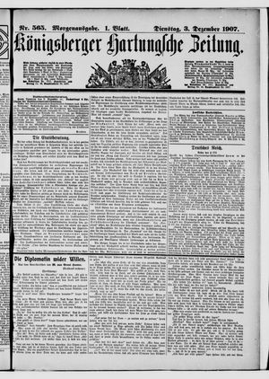 Königsberger Hartungsche Zeitung on Dec 3, 1907