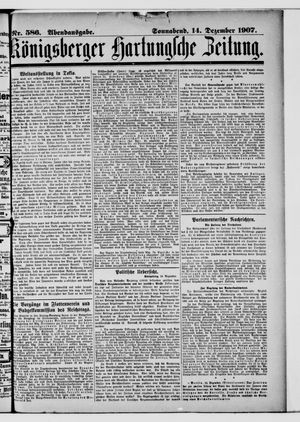 Königsberger Hartungsche Zeitung vom 14.12.1907