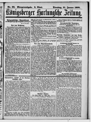 Königsberger Hartungsche Zeitung vom 21.01.1908