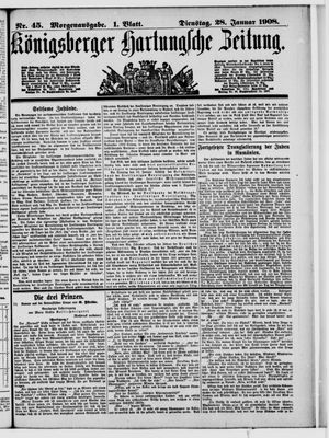 Königsberger Hartungsche Zeitung vom 28.01.1908