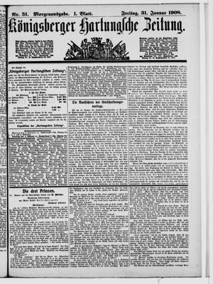 Königsberger Hartungsche Zeitung vom 31.01.1908