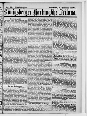 Königsberger Hartungsche Zeitung vom 05.02.1908