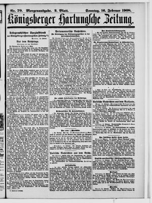 Königsberger Hartungsche Zeitung vom 16.02.1908