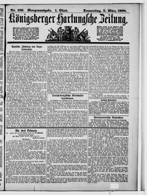 Königsberger Hartungsche Zeitung vom 05.03.1908