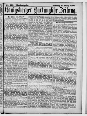 Königsberger Hartungsche Zeitung vom 09.03.1908