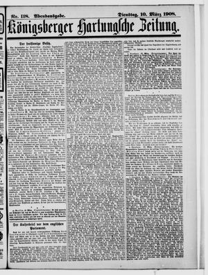 Königsberger Hartungsche Zeitung vom 10.03.1908