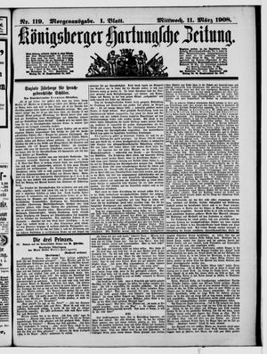 Königsberger Hartungsche Zeitung on Mar 11, 1908