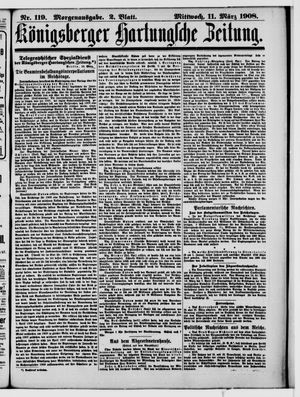 Königsberger Hartungsche Zeitung vom 11.03.1908