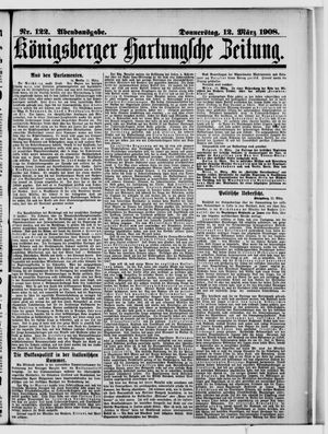 Königsberger Hartungsche Zeitung vom 12.03.1908