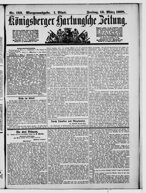 Königsberger Hartungsche Zeitung vom 13.03.1908