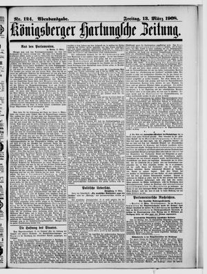 Königsberger Hartungsche Zeitung vom 13.03.1908