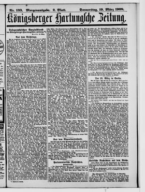 Königsberger Hartungsche Zeitung vom 19.03.1908