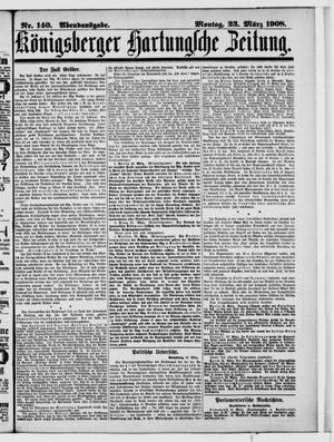 Königsberger Hartungsche Zeitung vom 23.03.1908