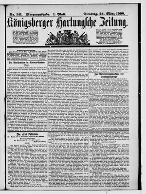 Königsberger Hartungsche Zeitung vom 24.03.1908