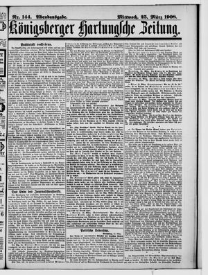 Königsberger Hartungsche Zeitung on Mar 25, 1908