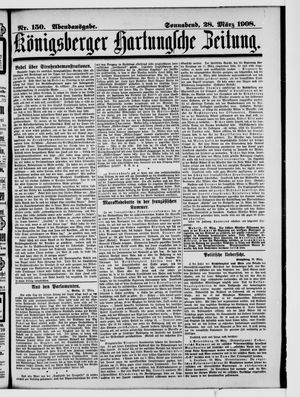 Königsberger Hartungsche Zeitung vom 28.03.1908