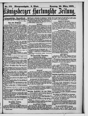 Königsberger Hartungsche Zeitung vom 29.03.1908