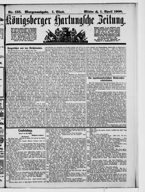 Königsberger Hartungsche Zeitung vom 01.04.1908