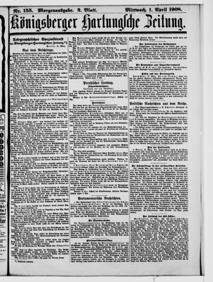Königsberger Hartungsche Zeitung on Apr 1, 1908