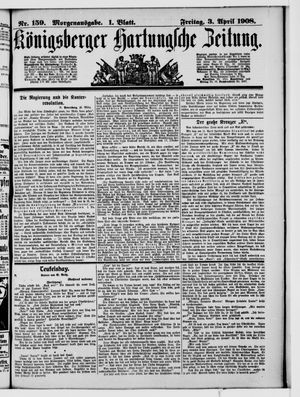Königsberger Hartungsche Zeitung vom 03.04.1908