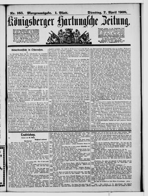 Königsberger Hartungsche Zeitung vom 07.04.1908