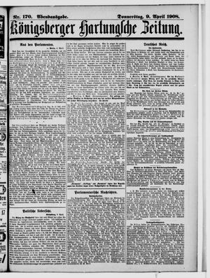 Königsberger Hartungsche Zeitung on Apr 9, 1908