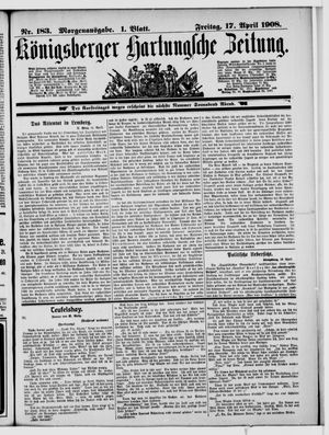 Königsberger Hartungsche Zeitung vom 17.04.1908