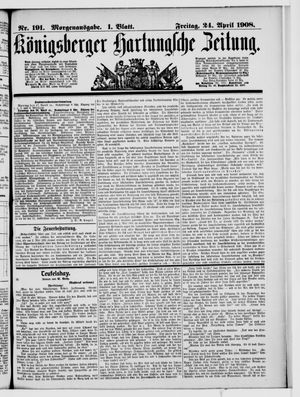 Königsberger Hartungsche Zeitung vom 24.04.1908