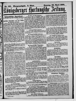 Königsberger Hartungsche Zeitung vom 26.04.1908
