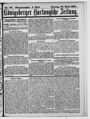 Königsberger Hartungsche Zeitung vom 28.04.1908