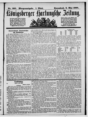 Königsberger Hartungsche Zeitung vom 02.05.1908